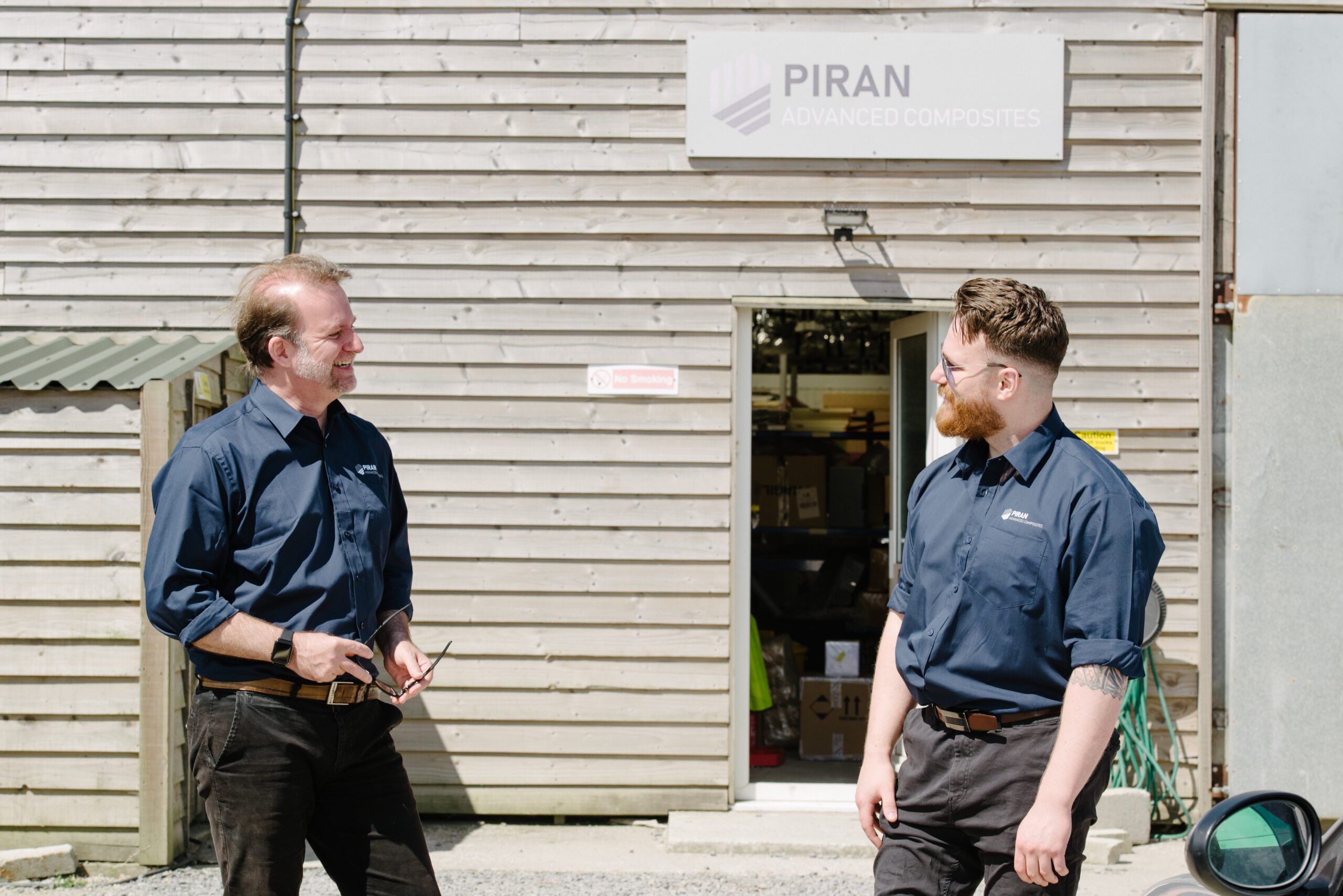 John Armstrong, Design Engineer and John Horrill Head of Production and Quality in Piran Advanced Composites