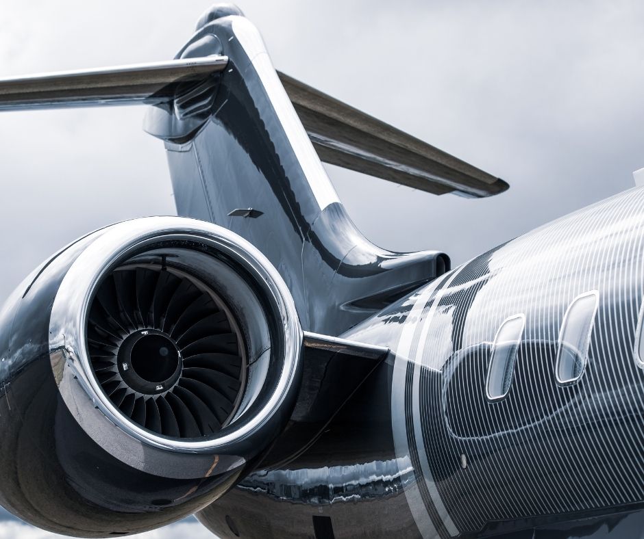 Aircraft fuselage and engine
